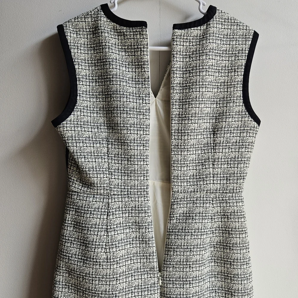 J.Crew Sleeveless Sheath Textured-Tweed Dress in Women's 8 - Picture 12 of 16
